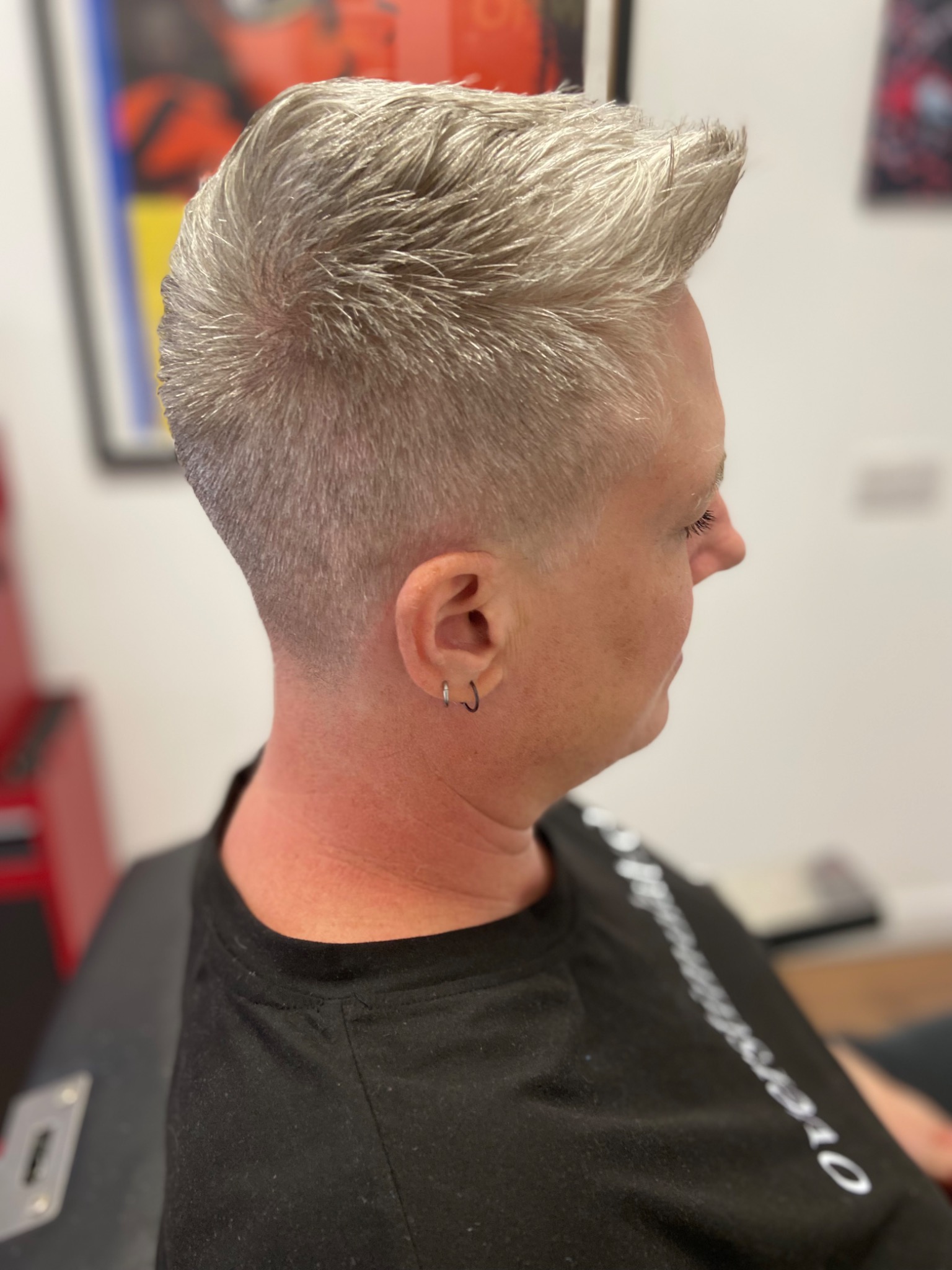 Short textured haircut
